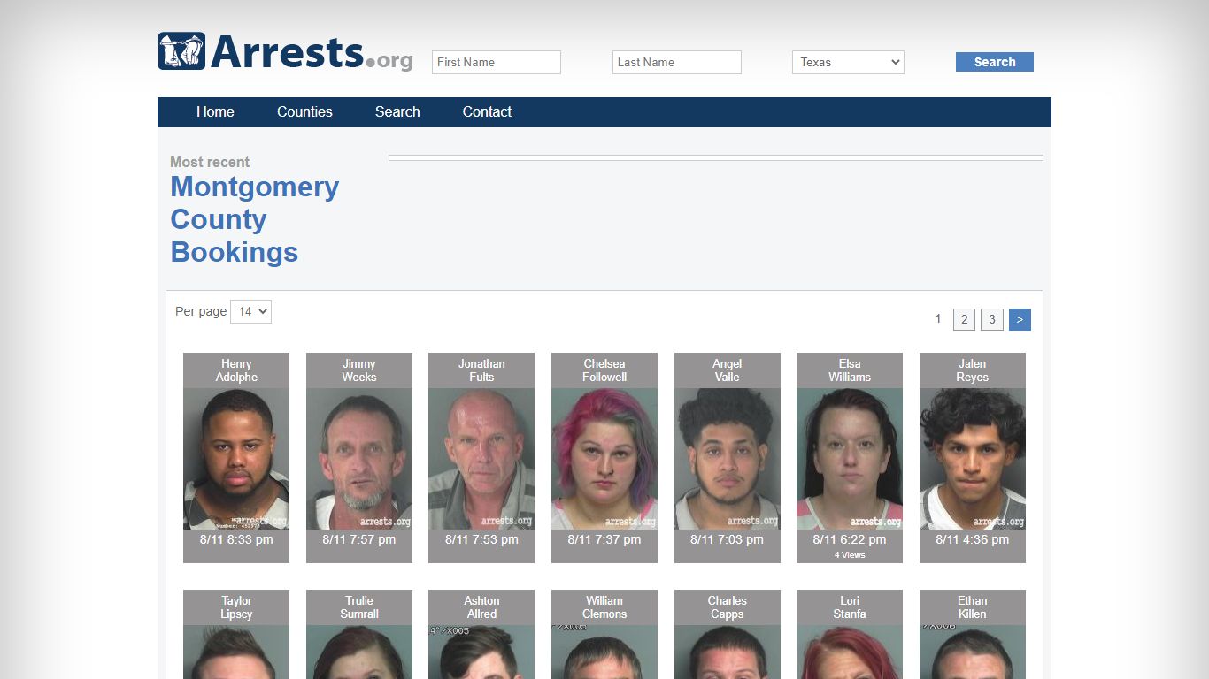 Montgomery County Arrests and Inmate Search